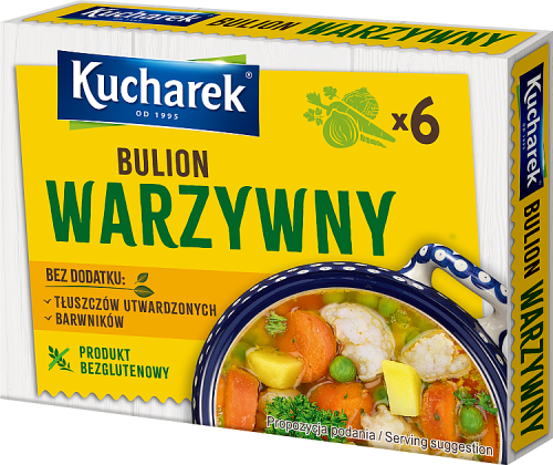 Kucharek Bulion warzywny 60 g (6 x 10 g)