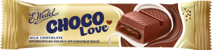 E.Wedel Choco Love Baton z nadzieniem czekoladowym w czekoladzie mlecznej 45 g
