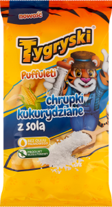 Tygryski Chrupki kukurydziane z solą 85 g