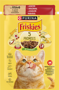 Friskies Karma dla kotów w sosie z wołowiną 85 g