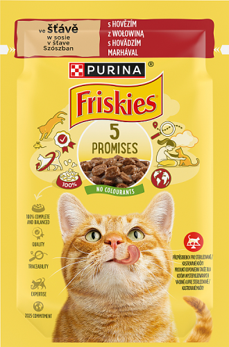 Friskies Karma dla kotów w sosie z wołowiną 85 g