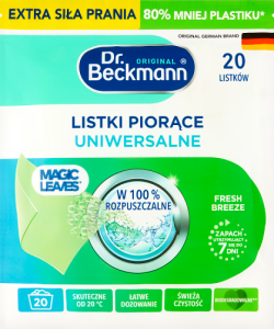 Dr. Beckmann Fresh Breeze Listki piorące uniwersalne 80 g (20 prań)