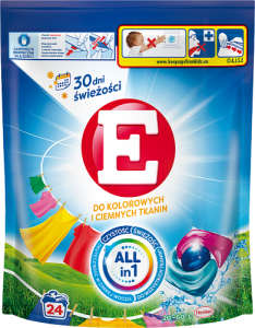 E Środek do prania kolorowych i ciemnych tkanin 288 g (24 prania)
