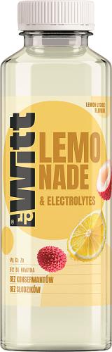 Dr Witt Lemonade &amp; Electrolytes Napój owocowy o smaku cytryny i liczi 550 ml (plus KAUCJA)