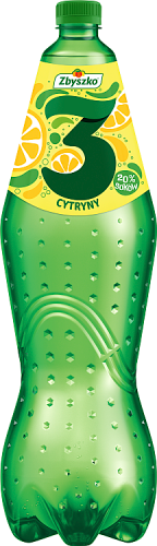 Zbyszko 3 Napój gazowany cytryny 1,75 l (plus KAUCJA)