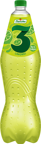 Zbyszko 3 Napój gazowany limonki 1,75 l (plus KAUCJA)