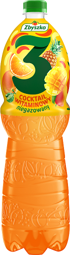 Zbyszko 3 Napój owocowy niegazowany cocktail witaminowy 1,75 l (plus KAUCJA)