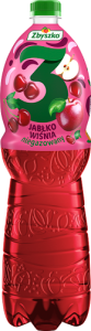 Zbyszko 3 Napój owocowy niegazowany jabłko wiśnia 1,75 l (plus KAUCJA)