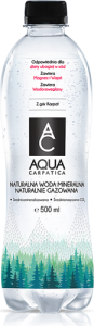 Aqua Carpatica Naturalna woda mineralna naturalnie gazowana 500 ml (plus KAUCJA)