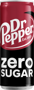 Dr Pepper Zero Sugar Napój gazowany o smaku owocowym 0,33 l (plus KAUCJA)