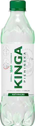 Kinga Pienińska Naturalna woda mineralna lekko gazowana niskosodowa 500 ml (plus KAUCJA)