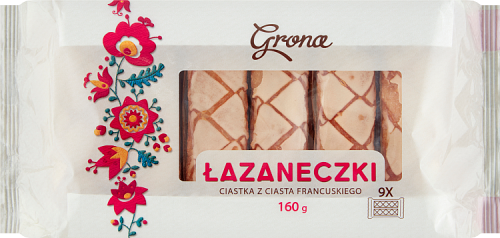 Grona Ciastka z ciasta francuskiego łazaneczki 160 g