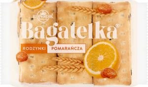 Kopernik Bagatelka Ciasteczka rodzynki pomarańcza 135 g