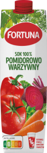 Fortuna Sok 100 % pomidorowo warzywny 1 l
