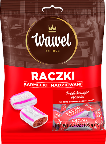 Wawel Raczki Karmelki nadziewane 105 g