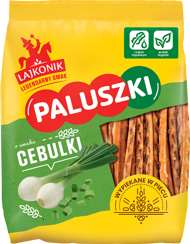 Lajkonik Paluszki o smaku cebulki 150 g