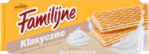 Familijne Klasyczne wafle o smaku śmietankowym 180 g