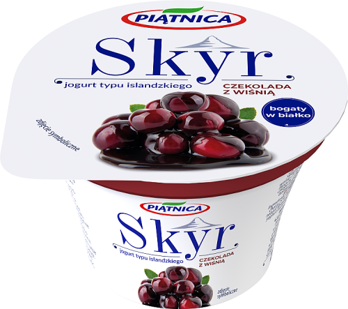 Piątnica Skyr jogurt typu islandzkiego czekoladowy z wiśnią 150 g