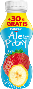 Danone Ale Pitny Produkt mleczny o smaku truskawka-banan 300 g