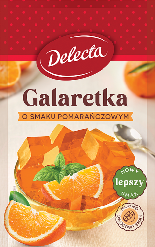 Delecta Galaretka o smaku pomarańczowym 70 g