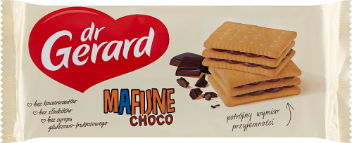 dr Gerard Mafijne Choco Herbatniki z kremem czekoladowym 216 g
