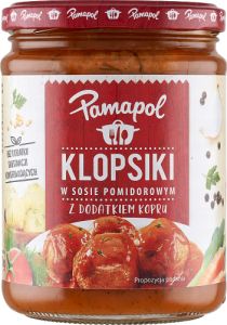Pamapol Klopsiki w sosie pomidorowym z dodatkiem kopru 500 g