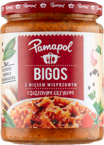 Pamapol Bigos z mięsem wieprzowym i suszonymi grzybami 500 g