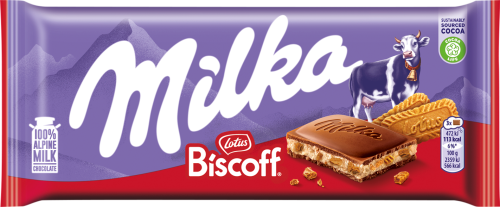 Milka Biscoff czekolada mleczna z karmelizowanymi ciastkami - 90 g