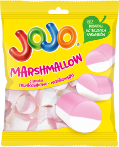 Jojo Marshmallow Pianki o smaku truskawkowo-waniliowym 86 g