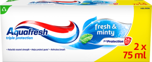 Aquafresh Fresh & Minty Pasta do zębów z fluorkiem 2 x 75 ml