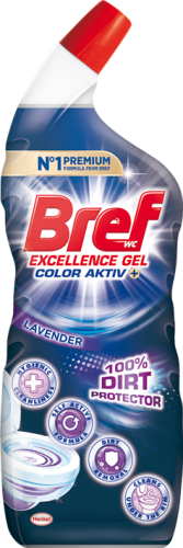 Bref WC Excellence Gel Color Aktiv+ Lavender Środek czyszczący do WC 700 ml