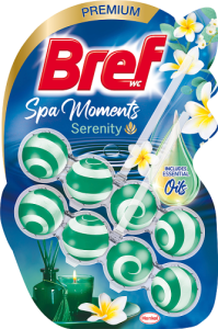 Bref WC Spa Moments Serenity Zawieszka myjąco-zapachowa do muszli WC 2 x 50 g