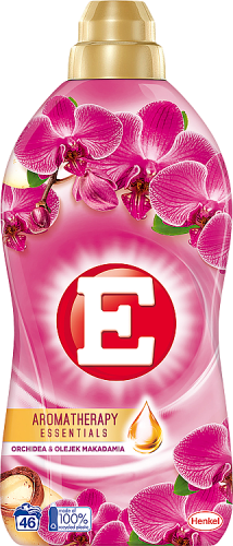 E Aromatherapy Essentials Płyn do zmiękczania tkanin orchidea &amp; olejek makadamia 1012 ml (46 prań)