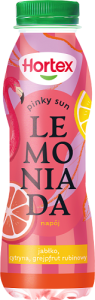 Hortex Lemoniada Napój jabłko cytryna grejpfrut rubinowy 400 ml (plus KAUCJA)