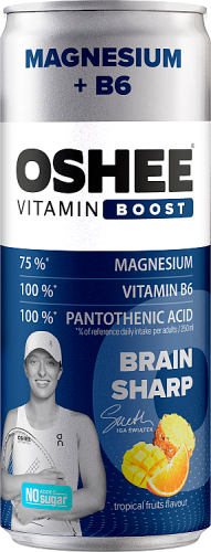 Oshee Vitamin Boost Napój gazowany smak owoce tropikalne 250 ml (plus KAUCJA)