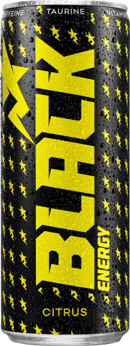 Black Energy Citrus Gazowany napój energetyzujący 250 ml (plus KAUCJA)