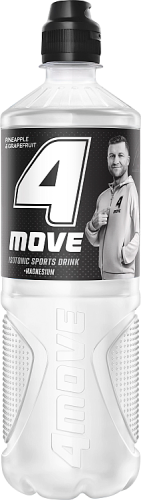 4Move Napój izotoniczny niegazowany o smaku ananas-grejpfrut 750 ml (plus KAUCJA)
