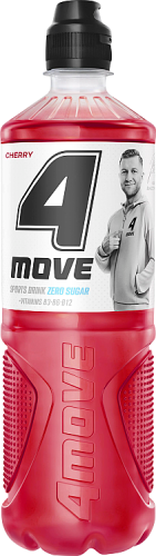 4Move Zero Sugar Napój niegazowany o smaku wiśniowym 750 ml (plus KAUCJA)