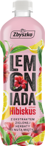 Zbyszko Lemoniada smak hibiskus z ekstraktem zielonej herbaty i nutą mięty 555 ml (plus KAUCJA)