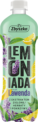 Zbyszko Lemoniada smak lawenda z ekstraktem zielonej herbaty i pokrzywy 555 ml (plus KAUCJA)