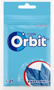 Orbit Sweet Mint Bezcukrowa guma do żucia 29 g (21 sztuk)