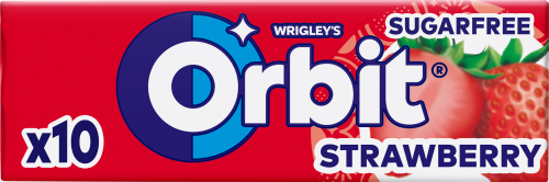 Orbit Strawberry Guma do żucia bez cukru 14 g (10 sztuk)