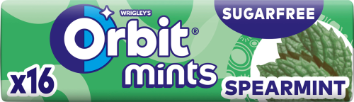 Orbit Spearmint Mints Cukierki bez cukru 28 g (16 sztuk)