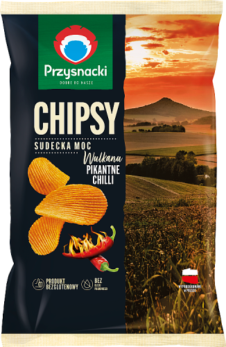 Przysnacki Chipsy pikantne chilli 130 g