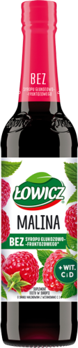 Łowicz Suplement diety w syropie o smaku malinowym 400 ml