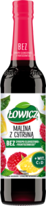 Łowicz Suplement diety w syropie o smaku malinowym z cytryną 400 ml
