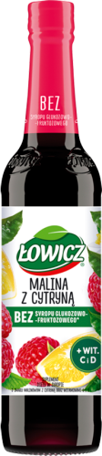 Łowicz Suplement diety w syropie o smaku malinowym z cytryną 400 ml