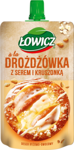Łowicz Deser ryżowo-owocowy à la drożdżówka z serem i kruszonką 100 g
