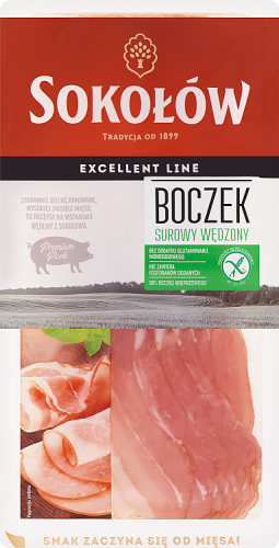 Sokołów Boczek surowy wędzony 100 g