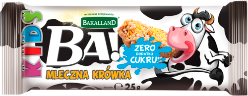 Bakalland Ba! Baton zbożowy mleczna krówka 25 g
